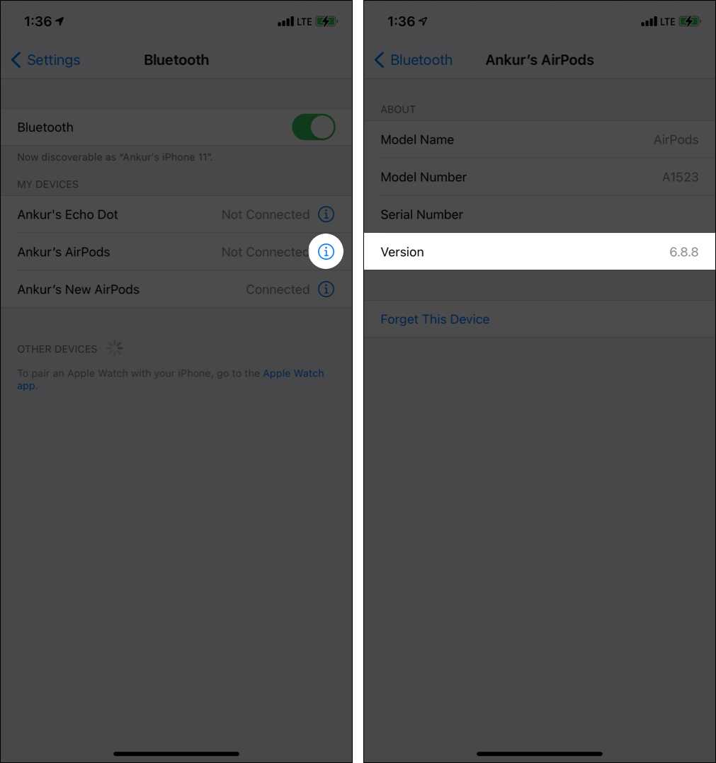 Как обновить прошивку airpods без iphone