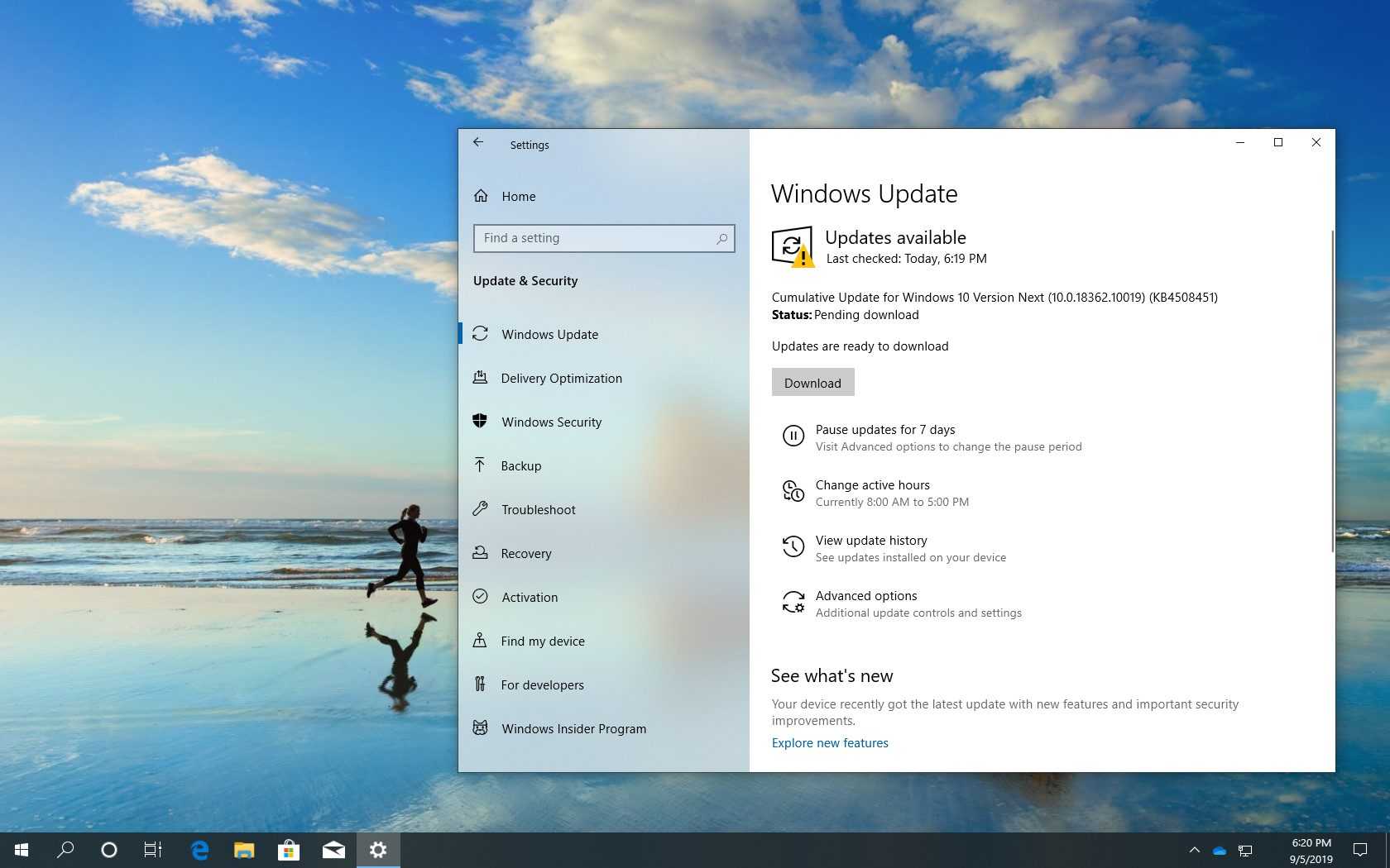 Список версий windows 10