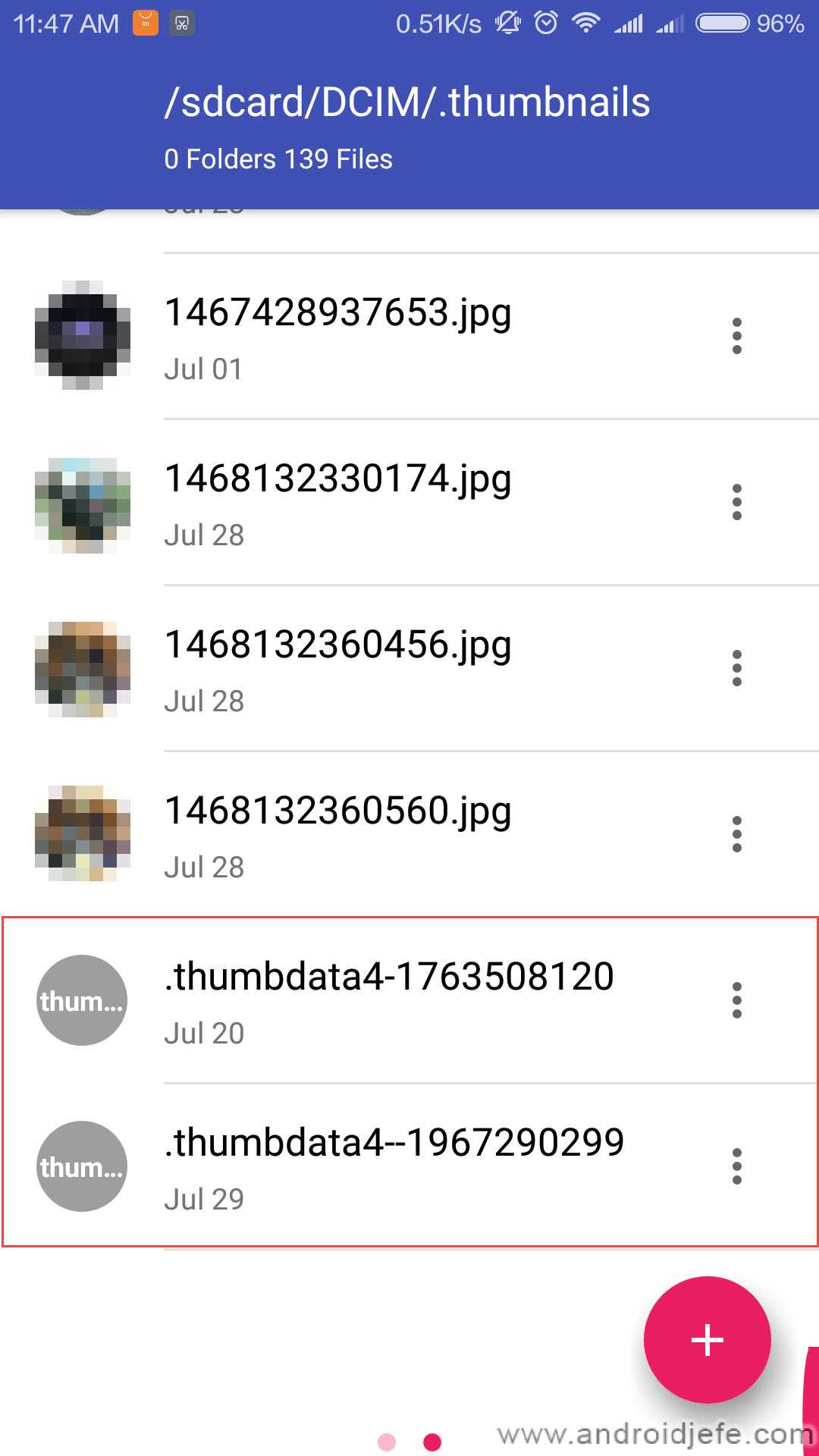 Что за папка thumbnails на андроиде