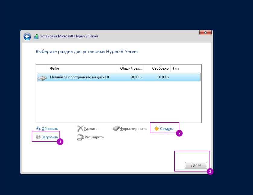 Как установить и настроить hyper-v core 2019
