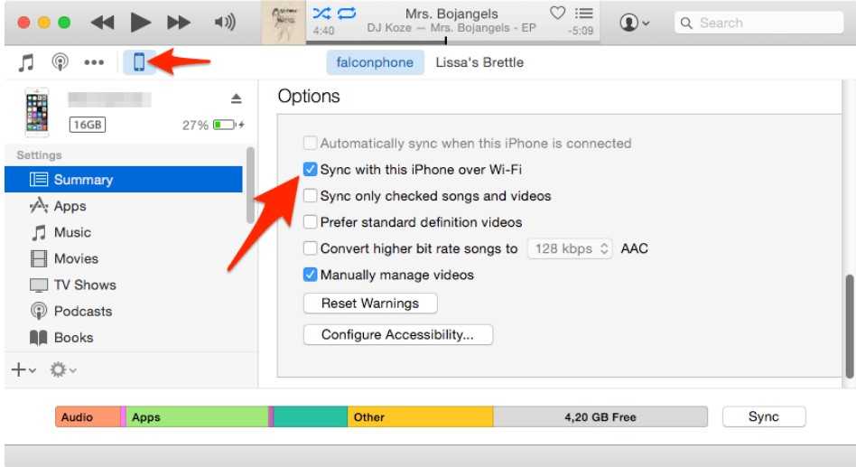 Iphone 14/13/12/11/x/8 не синхронизируется с itunes на компьютере по wifi
