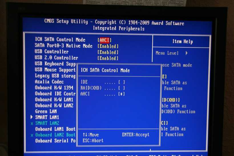 Как включить режим ahci в windows