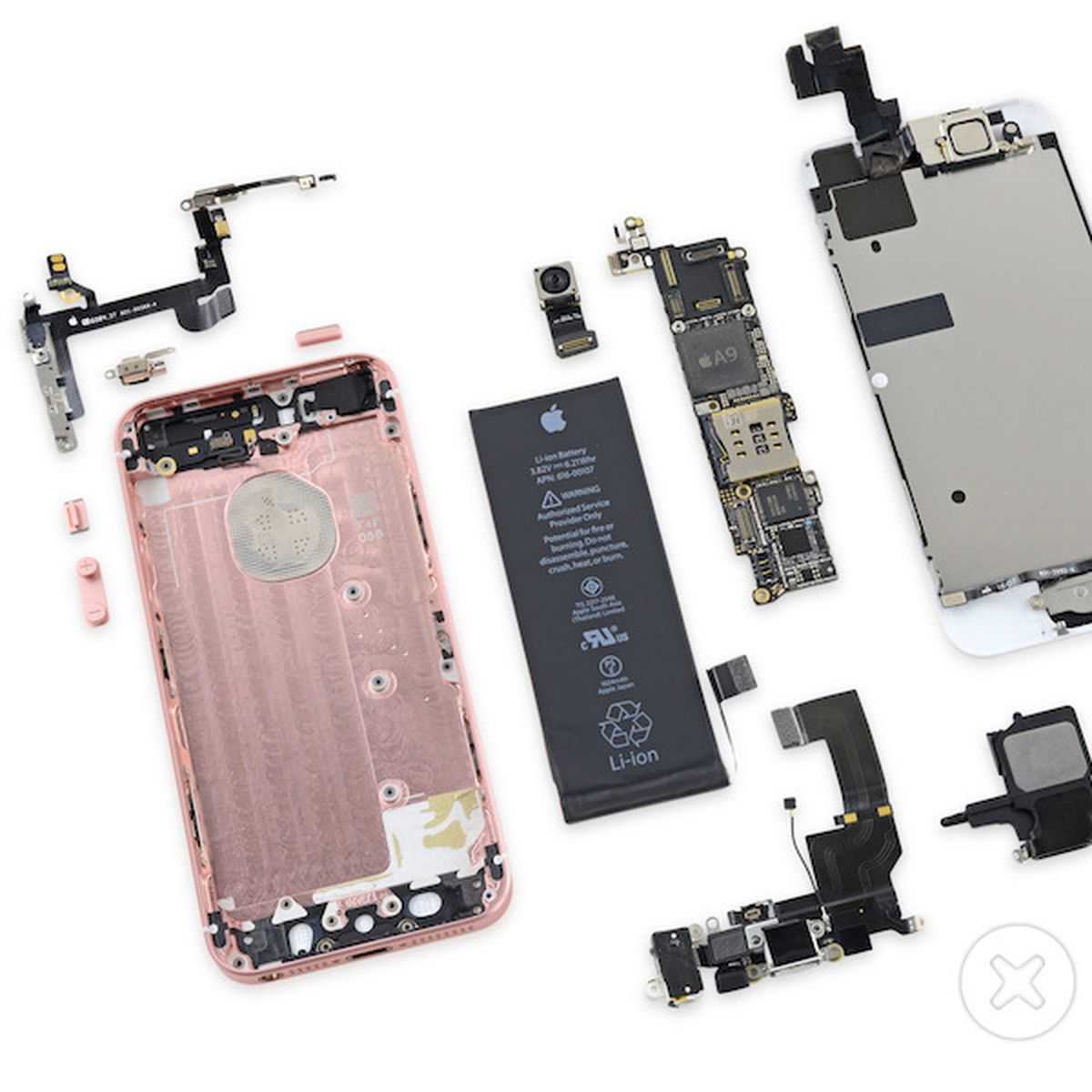 Первые результаты разбора iphone se от ifixit: экран от iphone 8, а остальное не такое простое
