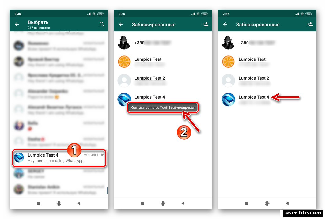Как заблокировать контакт в whatsapp, увидит ли он это, чёрный список в ватсапе