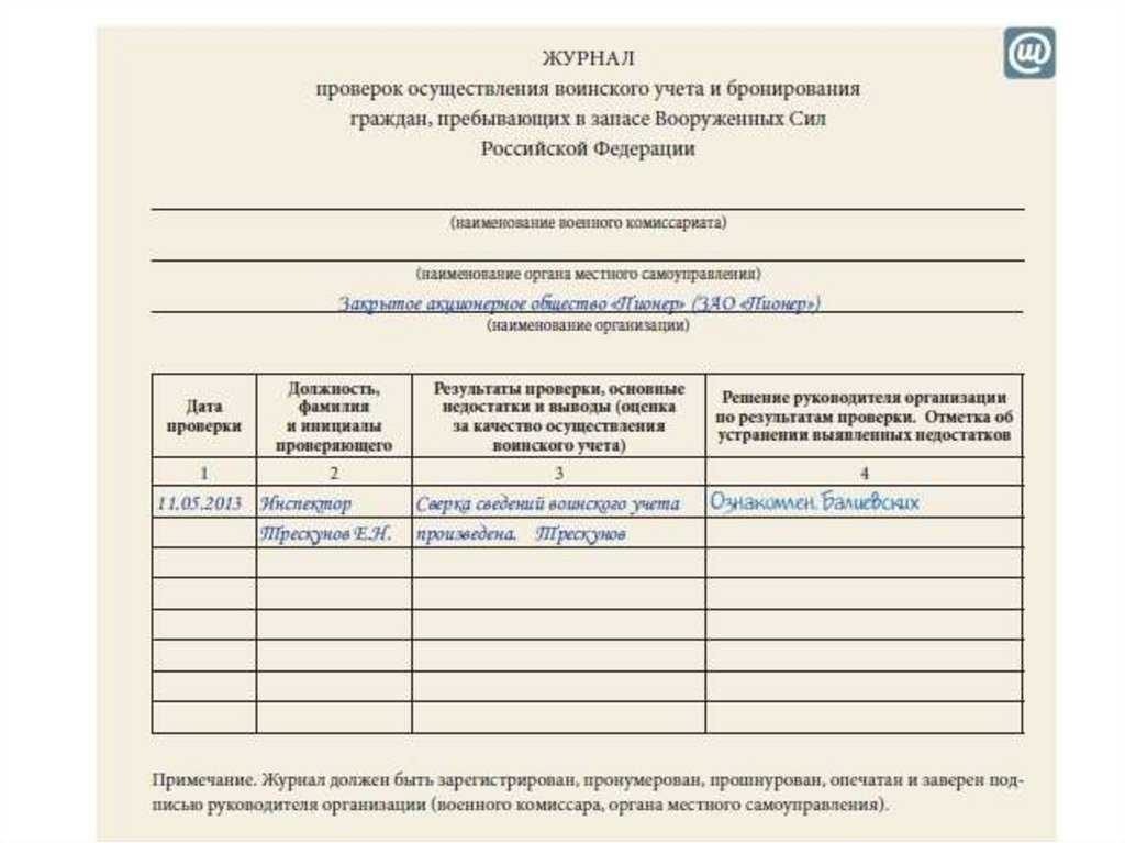 Журналы и бланки для армии, вооруженных сил