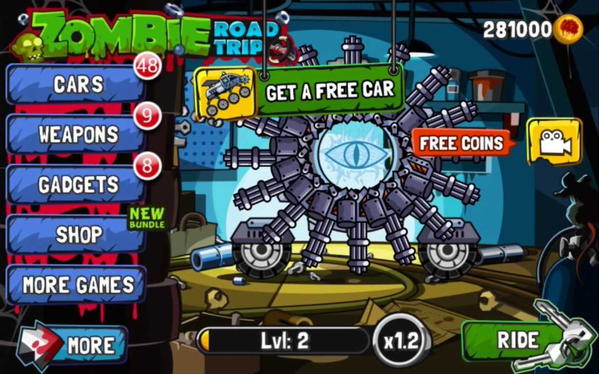 Скачать взлом zombie road trip мод много денег последняя версия на android бесплатно