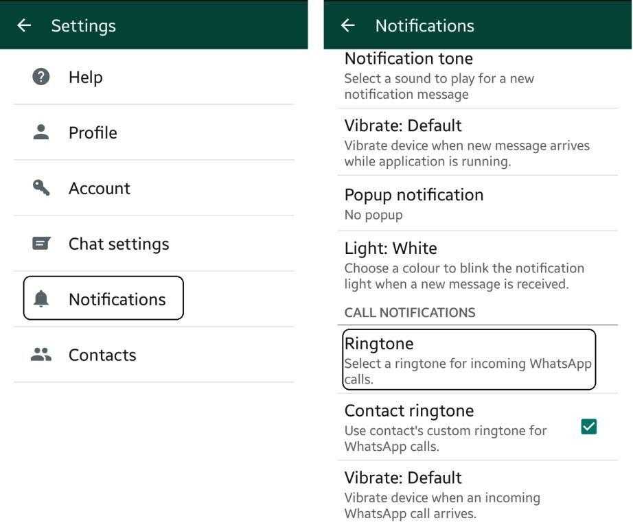 Как на каждый контакт установить отдельный звук уведомления в WhatsApp Инструкция по установке уникальных звуков уведомлений для разных контактов