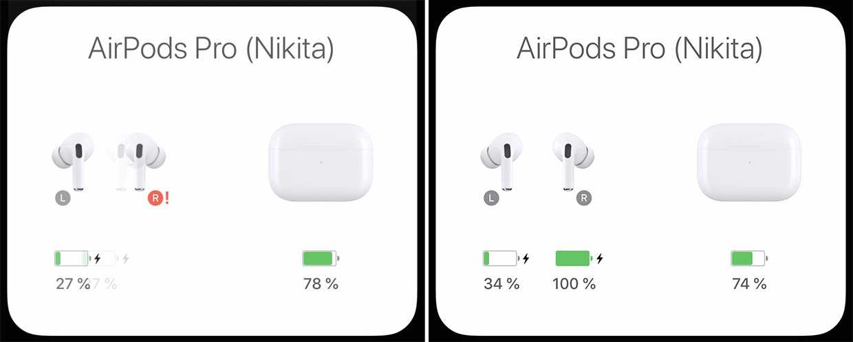 Как проверить уровень заряда наушников airpods