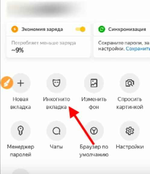 Инкогнито включить на телефоне