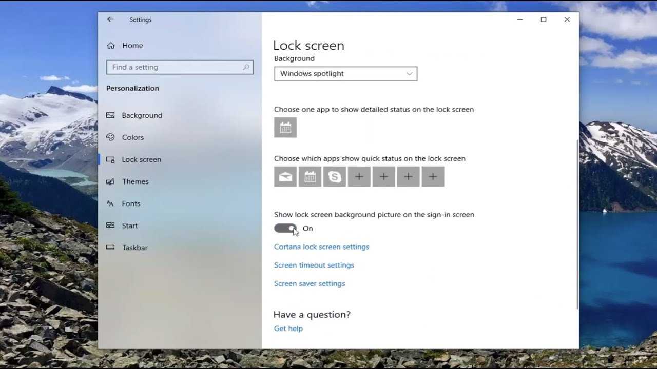 Как персонализировать экран блокировки и отключить его в windows 10