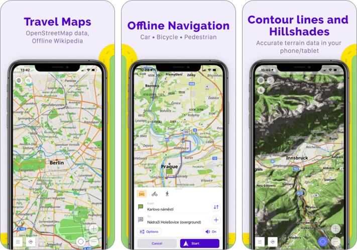 Лучшие оффлайн карты для iphone и ipad