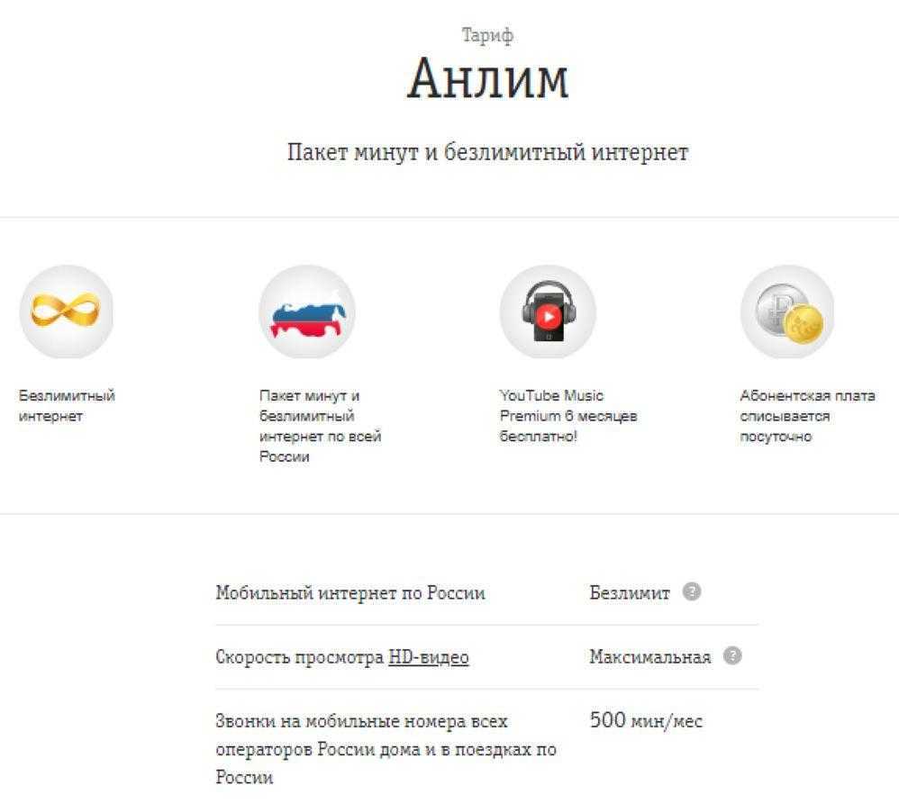 Как подключить тариф анлим на билайн на телефон: описание и стоимость