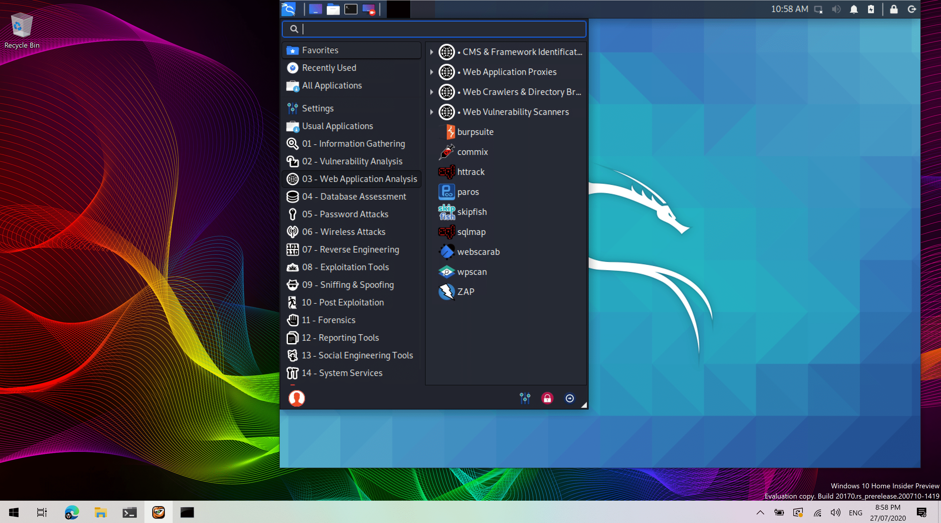 Установка консольной linux в windows 10