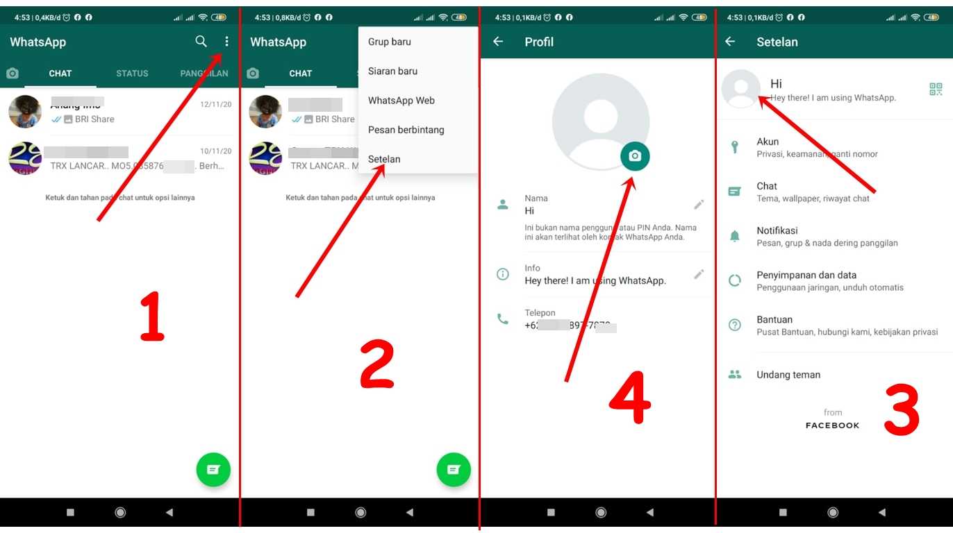 Не отображается фото контакта в whatsapp, что делать