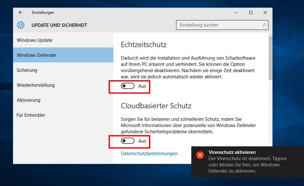 Быстрое сканирование не работает в защитнике windows 11/10 - zanz